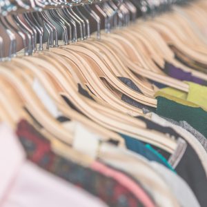 Clothes retail Soft focus on Clothes retail in shop - vintage soft effect filter